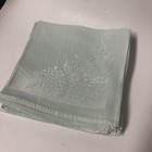 Vtg Dinner Napkins Made In Japan Light Blue Woven Leaf Design Set Of 8