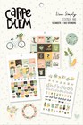 Carpe Diem A5 Planner Sticker Tablet - Live Simply - Planner Journal Stickers