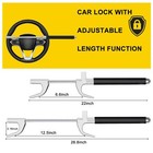 Steering Wheel Lockwheel Lockuniversal Retractable Car Steering Wheel Lockvehicl