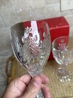 Mikasa Clear Crystal Stemmed Wine Water Goblets Glass Christmas Tree 6 7 8 Set-2