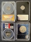 Anacs Ngc Pcgs Icg Graded Us Coin Lot Silver Proof 10c 25c 50c  silver Set Of 4 
