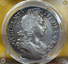 1696 William Iii Crown 3rd Bust S-3472 Pcgs Genuine Cleaning - Vf Details