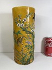 Fine Antique Chinese Hand-painted Yellow-glazed Porcelain Hat Stand