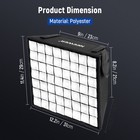 Neewer Ns-660fd Softbox For Nl660 rgb660 - 12 2 x11 4   W  Grid