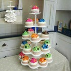 5 Tiered Cupcake Stand Cake Tower Dessert Display Holder Wedding Party Ornaments