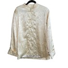 Men s Tang Jacket Vintage Yellow Chinese Huimianii Dragon  Size Xl