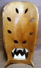 Wood Carving Talisman Mask Asian Hawaiian Tiki Ethnic Sculpture Handmade