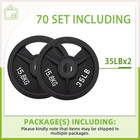 Flexwave 2-inch Olympic Cast Iron Weight Plates Set  For Strength Training   Ho