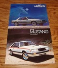 Original 1979 1980 1981 1982 1983 Ford Mustang Sales Brochure Lot Of 5