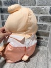 Vintage 1986 Fisher Price Puffalump Bear Cub 8006 Peach Plush Stuffed Romper Htf