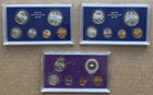3 Piece Lot Australia Proof Sets 1975   1977 With 2 Certificates Of Authenticity