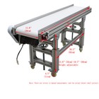 Pu Belt Conveyor Belt Length 59   Width 11 8   Adjustable Speed Load 66-88lbs