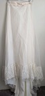 Upcycled Wedding Bridal Dress Skirt Sheer Overlay Lace Flaws Costume Victorian 
