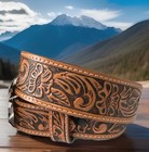 Justin Usa Belt Longhorn Buckle          C30124 Size 20 Nwt List  38