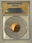 1983 Lincoln Cent Struck 55  Off Center Anacs Ms64 Rd Mint Error Coin 1c    