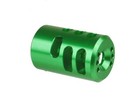 1  Dia Green  Anodized Aluminum Ruger Mark Iv 22 45 1 2x28 Tpi Muzzle Brake 22lr