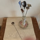 Antique vintage Style  Handcrafted 9  Hatpin-celluloid Portrait Of A Lovely Lady
