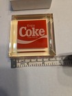 Vintage Enjoy Coke Coca Cola Acrylic Paperweight Dynamic Ribbon