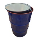55 Gallon Drum Burn Barrel With Lid Heavy Duty Steel Outdoor Fire Bin New
