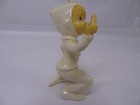 Vintage Kreiss Christmas Pixie Elf Pointing Rhinestones Pearlized Figurine A451