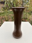 Antique  1910s  Heintz Sterling Silver Overlay On Bronze Poppy 6 4    Vase  3707