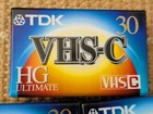 New Tdk Vhs-c 30 Hg Ultimate Camcorder Video Blank Cassette Tapes Lot Of 5 
