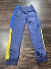 Puma Boys Blue yellow Colorblock Jogger Pants Elastic Waist Size Large  notes