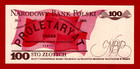 Poland 100 Zlotych 1988 Unc Note Sign  Paku  a   Marski  Prefix  Rf  pick-143e 2 