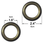 1 Set Blackout Panels Lined Backing Heavy Thick Grommet Window Curtain Adam