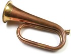 Bugle Brass Military Army Cavalry Style Horn With Free Hard Case And Mouthpiece
