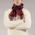 Lochcarron Of Scotland Scarf Tartan Wool Red Lambswool Mcpherson Clan Fringe 68   
