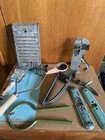 Lot Of 7  Antique vtg Kitchen Tools- Soap Dish  German Funnel  Cookie Cutter Etc