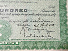 1956 Pa Railroad Company Stock Certificate   100 Shares   Green W Vignette