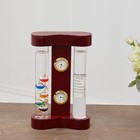 Analog Weather Station With Glass Galileo Thermometer Fitzroy Storm Multi-color