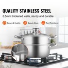Steamer Pot 8 66-inch Cooking Pot With 3qt Stock Pot   Vegetable Steamer