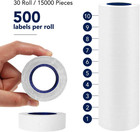 30 Rolls 15000 Price Gun Labels For Mx-5500 White Price Marker Stickers  Super