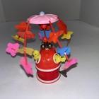 Orig 1940 s Celluloid Spinning Chick Wind-up Toy - Made In Japan With Key Works