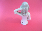 Vintage Colonial Lady Half Doll Porcelain Pin Cushion Japan Figurine