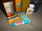 Lot Of Vintage Medicine Boxes Bottles W  Contents Pharmacy Pills