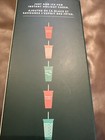 Starbucks 2019 Holiday Winter Reusable Cold Cups 5 Pack W  Straws New Christmas