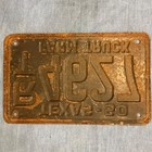 1950     Texas     Farm     Truck     License    Plates    Rt4627 Single