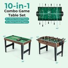 Giantex Multi Game Table 10-in-1 Combo Game Table Set Multi Game Table For Home
