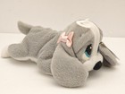 Applause   Sad Sam Honey Beanbag Dog 7  Plush Puppy Pink Bow    New W  Tag