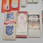Vtg Sewing Notions Lot Bias Tape  Elastic  Thread Bundle Craft Supplies Some Nos
