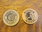 Lot Of 2 Wooden Nickels Beware Of Imitations Legendary Performer Wood