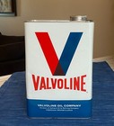 Vintage Valvoline Motor Oil 1 Gallon Metal Can Advertising Empty Red White Blue