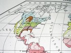1937 Original Vintage Map Of The World   Soil Agriculture