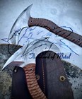 Ubr Custom Handmade D2 Tool Steel Fury Tactical Axes With Micarta Handle