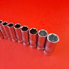 New Craftsman Easy Read 4-14mm 1 4  Drive Metric Deep 6 Point Socket Set 11 Pc