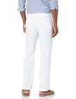 Perry Ellis Men s 100  Linen Drawstring Pants With Pockets White Size 36x33